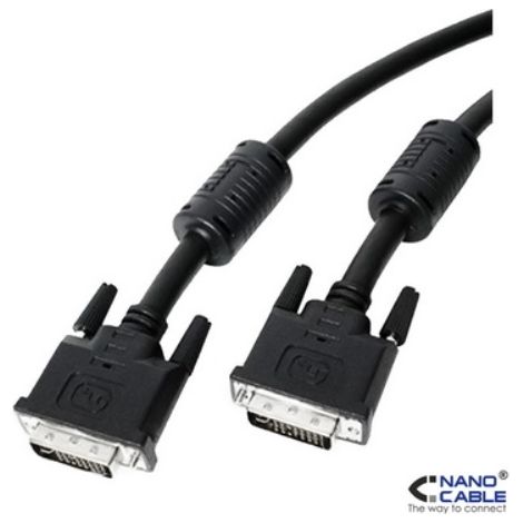 Cable DVI NANOCABLE 10.15.0802 Negro 1,8 m