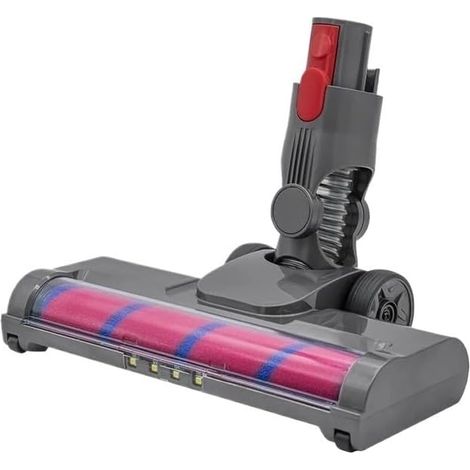 Compatible con aspiradoras Dyson V7, V8, V10, V11 y V15, accesorio para suelos duros. Cepillo giratorio de repuesto con iluminación LED, compatible con aspiradoras Dyson. (1/4)