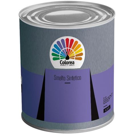SMALTO SINTETICO 'COLOREA' Lt. 2,5 Marrone terra 2 PZ