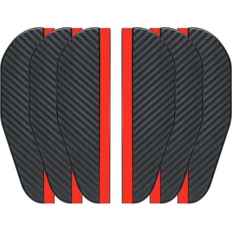 paia di coperture antipioggia per specchietti retrovisori, coperture antipioggia per specchietti retrovisori, coperture antipioggia idrofobiche con motivo in fibra di carbonio, accessori per specchiet (1/5)