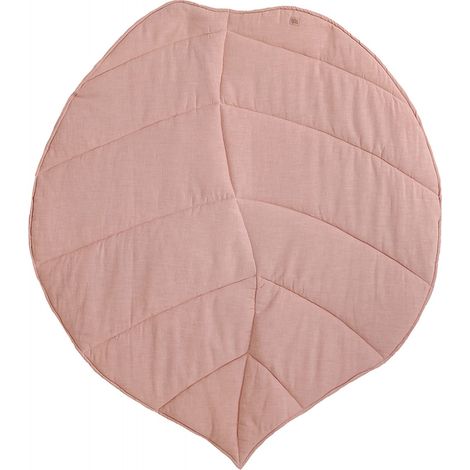 Tapis de sol feuille molletonné bébé enfant autumn vibes - Rose clair (1/4)