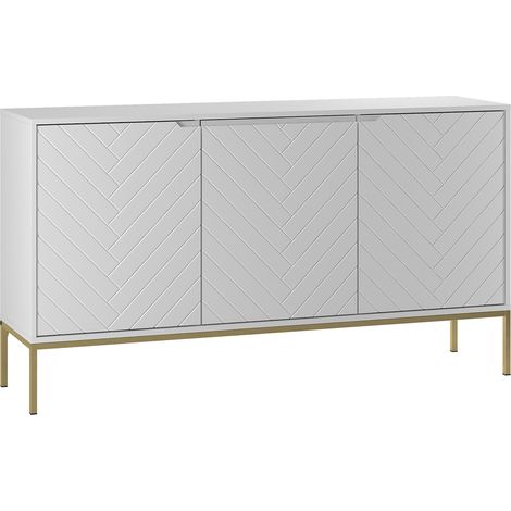Buffet Daria mit 3 Türen, Weiß, 151cm