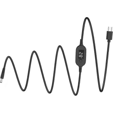 Câble d'alimentation USB-C vers CC 140 W, adaptateur de tension réglable 28 V 5 A pour ordinateur portable et routeur (1/5)