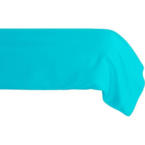 Taie de traversin lagon en percale de coton 80 fils 43 x 190 cm (1/2)