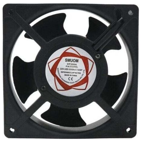 Ventilateur axial haute température 120 x 120 x 38 mmSilencieux et enfichableOptimise circulation air chaudCompatible poêles et chaudières