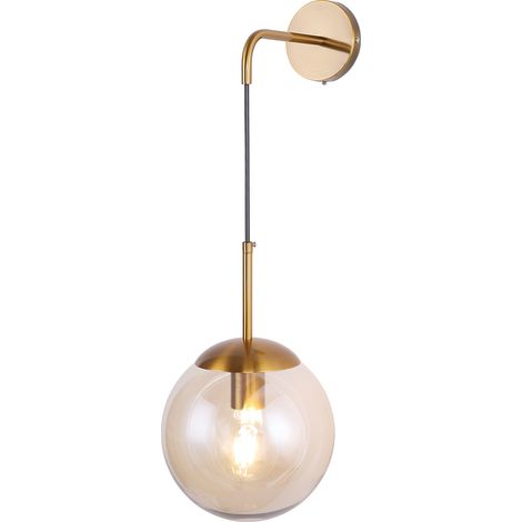 Wandleuchte - Glaskugel - Cali Beige