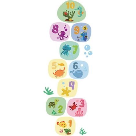 Wall Stickers Hopscotch for Floor - Fun and Odor-Free Kids' Room Decor