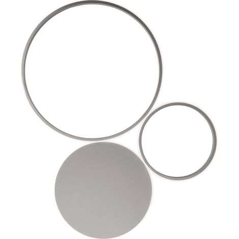 Plafonnier LED moderne design circulaire Pois 4000 Petit - Silver (1/2)