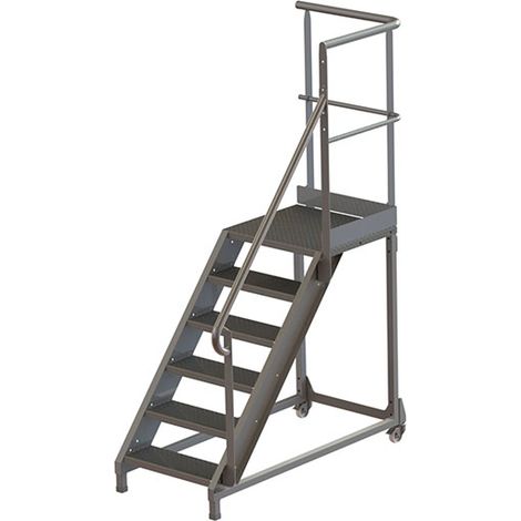 Stahlplattform mit 6 Stufen - max. Arbeitshöhe 3,20 m - PL600ACIER320-GCD