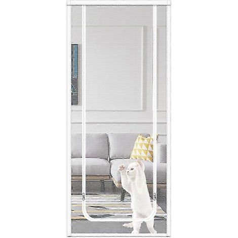 Moustiquaire pour chat 90 x 210 cm, filet d'isolation, résistant aux griffures, respirant, installation sans outil (1/4)