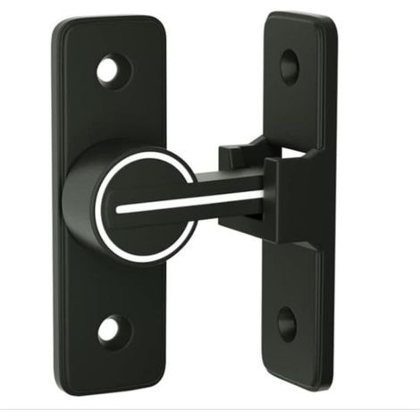 (90 Degrés)Verrou Serrure de Fermeture Porte Interieure Coulissante de Lumineux, 90° Loquet de Crochet a Porte Bascule, Boulon de Verrouillage de Boucle Moraillon Antivol, pour Porte, Fenêtre (1/5)