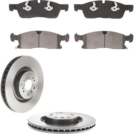 KIT FRENI ANTERIORI compatibile con MERCEDES-BENZ CLASSE M (W166) - DISCHI + PASTIGLIE OEM: P 50 109 , P 50 102 / 18432 , 18252 , 18240 , 18253 /SOSTITUZIONE DIRETTA/BASSA POLVERE/SILENZIOSO (1/5)