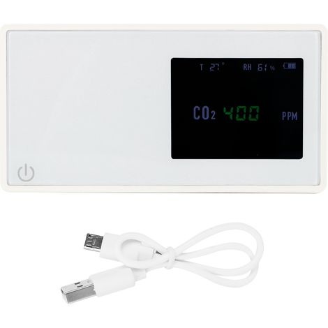 Détecteur de CO2 USB Infrarouge Intelligent - Moniteur de Qualité d'Air Intérieur Numérique