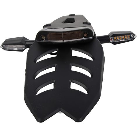 Feu Arrière LED Moto Multifonction Clignotant Intégré Feu de Stop Moto Customisé pour Fender (1/5)