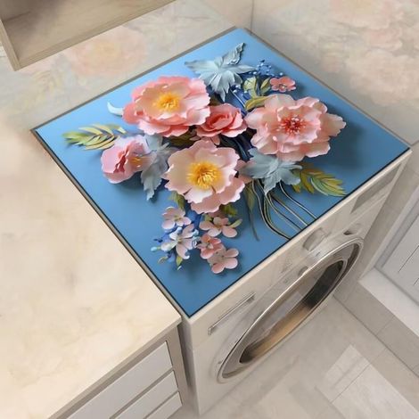 Tapis de protection contre la poussière pour lave-linge et sèche-linge, réfrigérateur, protection de cuisine découpable à la taille souhaitée.-AquaForge (1/3)