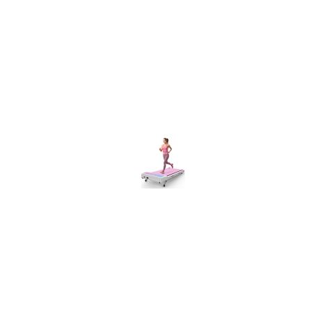 Tapis de course pliable 118,5x51x13 cm – moteur 3,5 CV, inclinaison 15 % et Bluetooth – rose et blanc (1/5)