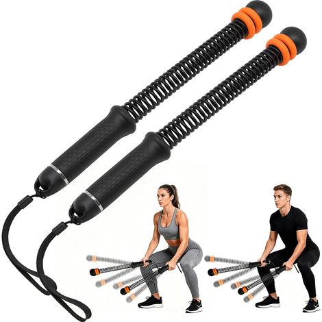 Corde de combat sans corde - Corde de fitness sans fil - Sans bruit - Avec un anneau de poids réglable et une poignée ergonomique améliorée pour raffermir tout le corps et brûler les graisses (1/5)