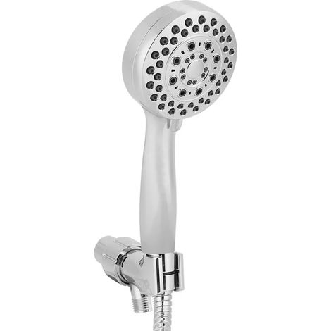Ensemble de douche multifonctionnelle avec flexible en acier inoxydable de 1,5 m, finition galvanisée G1/2, installation facile pour l'UE, l'Australie et le Canada. (1/5)
