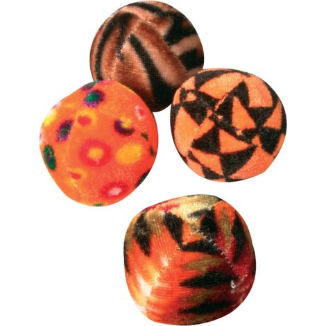 Balles multicolores lot de 4 pour chat - zolux