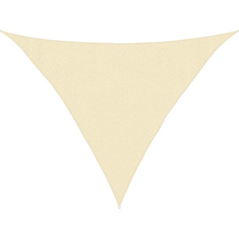 Sunshade Sail 160 g/m² Cream 3x3x4.2 m HDPE vidaXL