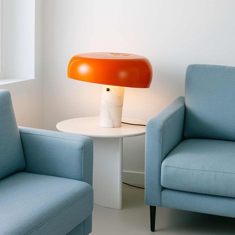 Tischlampe "Flick 400" - Metall und Marmor - E27