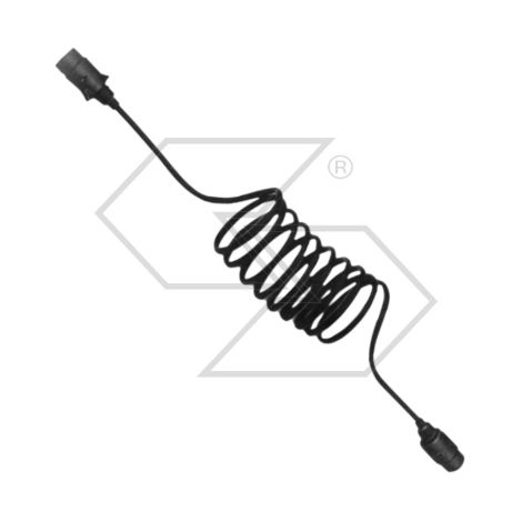Cable alargador espiral extensible de 7 hilos para sección de 1 mm