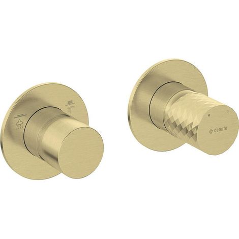 Deante Moderner Duscharmatur mit eleganter goldener Oberfläche
