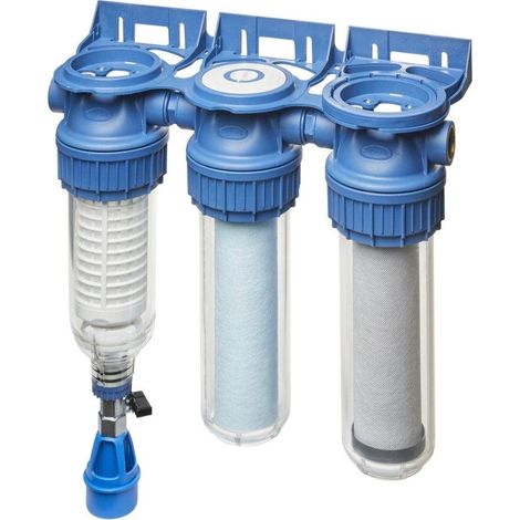 BWT – Station de filtration eau de pluie – Filtre 3 étapes 10µm – Raccord 3/4' – Élimine métaux lourds, chlore et pesticides