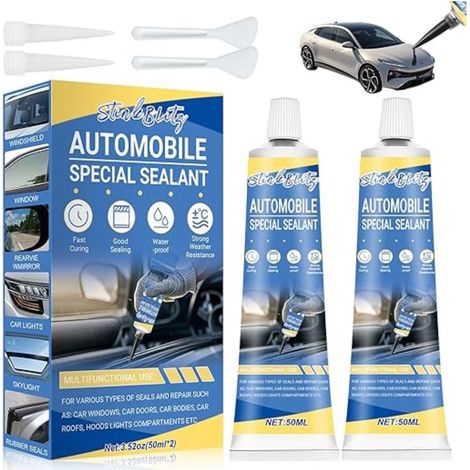 Colle pour Joint Voiture Pare Brise Silicone Noir Adapté au Scellement des Carrosseries et Autres pièces Automobiles (1/5)
