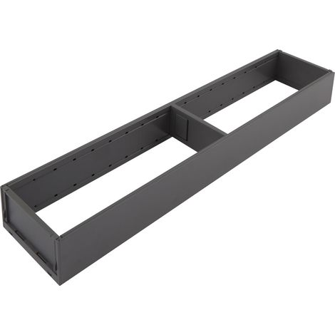 Blum AmbiaLine Schubkastenrahmen schmal mit Trenner 422x100x50mm, oriongrau (1/4)