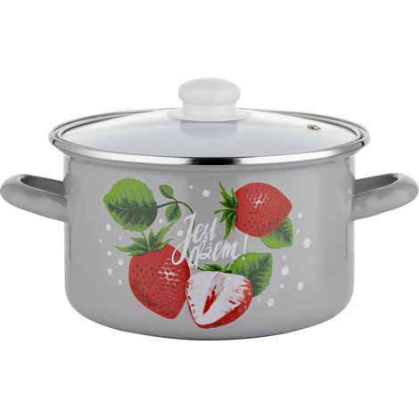 Emaillierter Topf Emalia Polska Pleszew Jam 20 cm 4,1 l