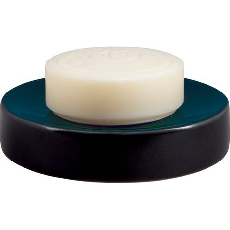 Porte savon Céramique JARO Noir Pétrol Spirella (1/3)