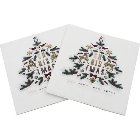 40 serviettes de Noël