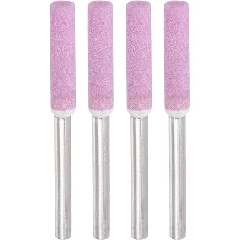 Affûteur de chaîne tronçonneuse diamanté sourcing map (4 pièces) 5/32" mm, pour tête cylindre
