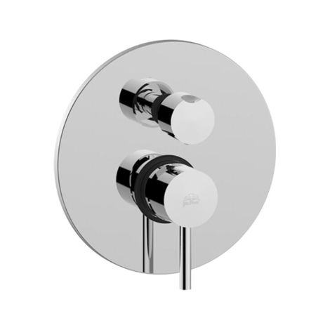 Miscelatore doccia ad incasso con tre uscite Ø 200 mm Paffoni serie Stick SK019CR Cromato - Ottone (1/5)
