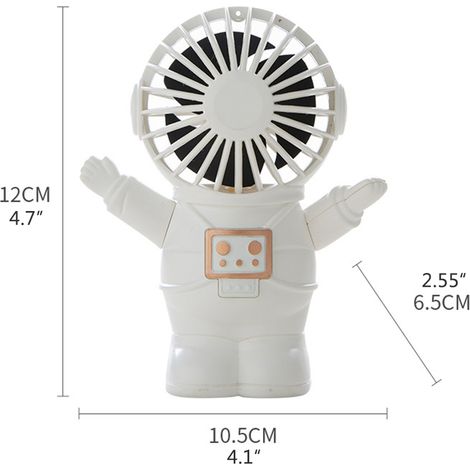 Mini ventilateur d'astronaute portable, rechargeable USB, pour maison, bureau, chambre, été, extérieur, rafraîchissant (1/5)