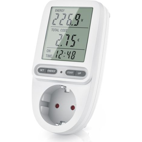 BEARWARE Energiekostenmessgerät Stromkostenmessgerät, max. 3680 W, Strommesser, Stromverbrauchszähler (1/5)
