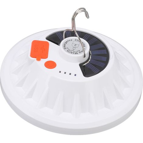 Lampe de camping solaire de secours IP65 étanche, 60 LED, rechargeable par USB, idéale pour le camping en plein air. (1/5)