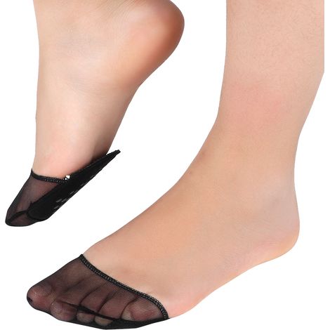 1 Paire de Coussinets Anti-dérapants pour Avant-pied de Talons Hauts, Outil de Soin des Pieds (Noir) (1/5)