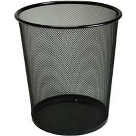 4PZ CESTINO GETTACARTE IN METALLO - ø cm.27x29h.