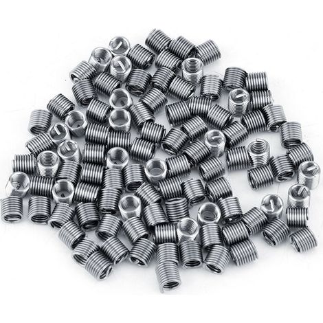 Insert de filetage hélicoïdal 100 pièces M40.72D en acier inoxydable 304 pour réparation et renforcement de vis (1/5)