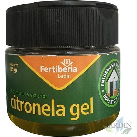 Gel alla citronella 125 gr, prodotto efficace contro le zanzare