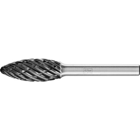 PFERD TOOLS Hartmetall Hochleistungsfrässtift STEEL Flamme B Ø 12x30mm Schaft-Ø 6 mm HICOAT für Stahl (1/4)