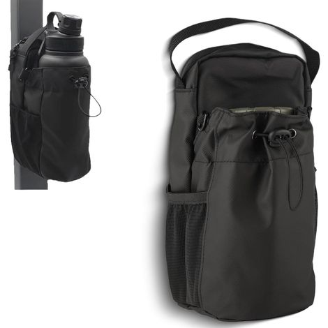 Magnetic gym bag for men and women, securely attaches to gym equipment, Black, one size
