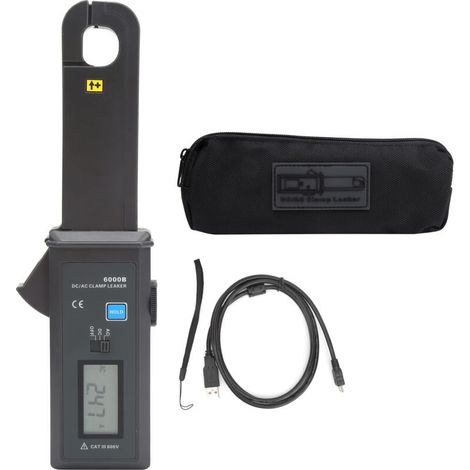 AC/DC Leakage Current Meter without Clamp, CT 0mA-60.0A, Safe and Accurate, Data Retention (1/4)