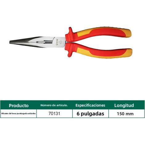 Pinces coupantes, pinces coupantes diagonales et pinces d'électricien multifonctions isolées haute tension 1000 V (1/4)