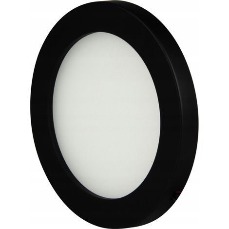Lámpara LED de superficie para debajo de armarios, color negro, 4W, 6000K, 180 lm, 12V, SLL05 (1/5)