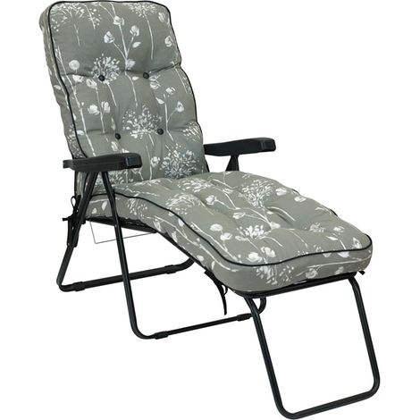Deluxe Lounger Renaissance - L118 x W58 x H99 cm - Grey