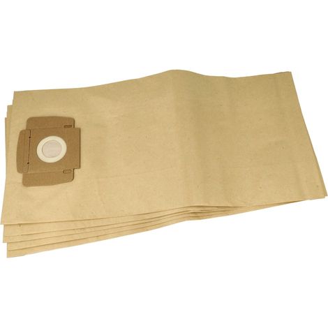 vhbw 5x Sacs remplacement pour Taski 7524289 pour aspirateur - papier filtre, 51cm x 24cm marron (1/4)