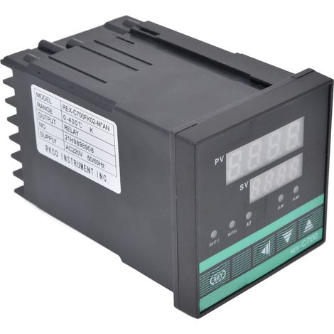 Régulateur de température PID Thermostat numérique intelligent Type K REX-C700FK02-MxAN AC220V (1/5)